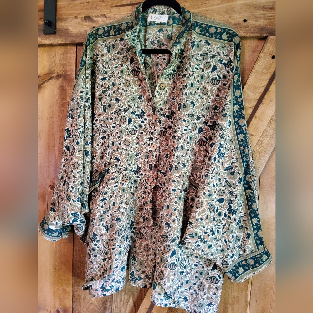 Kantha bae silk dylan tunic